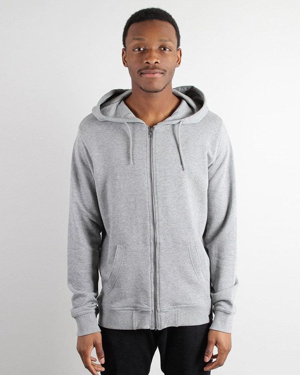 Dickies Gray Midland Zip Hooded Sweat for men