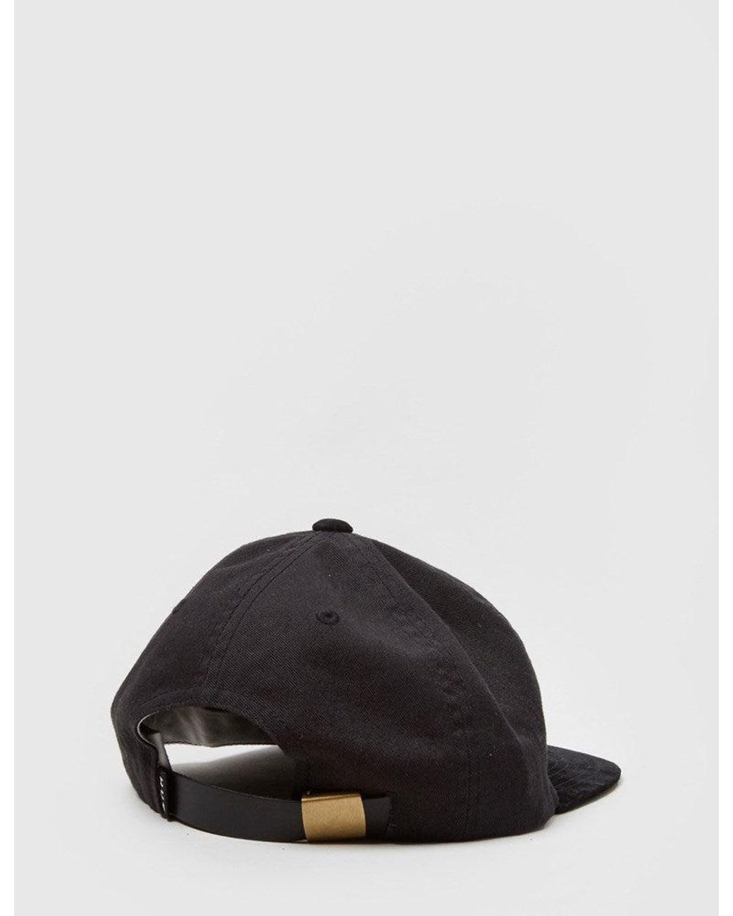 Huf Black Script 6 Panel Cap for men