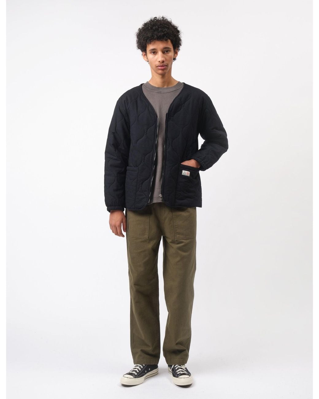 BHODE Blue Quilted Jacket for men