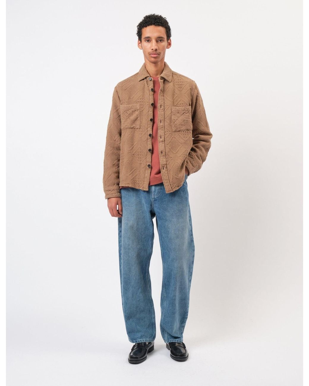 BHODE Blue Zennor Over Shirt (Textured) for men