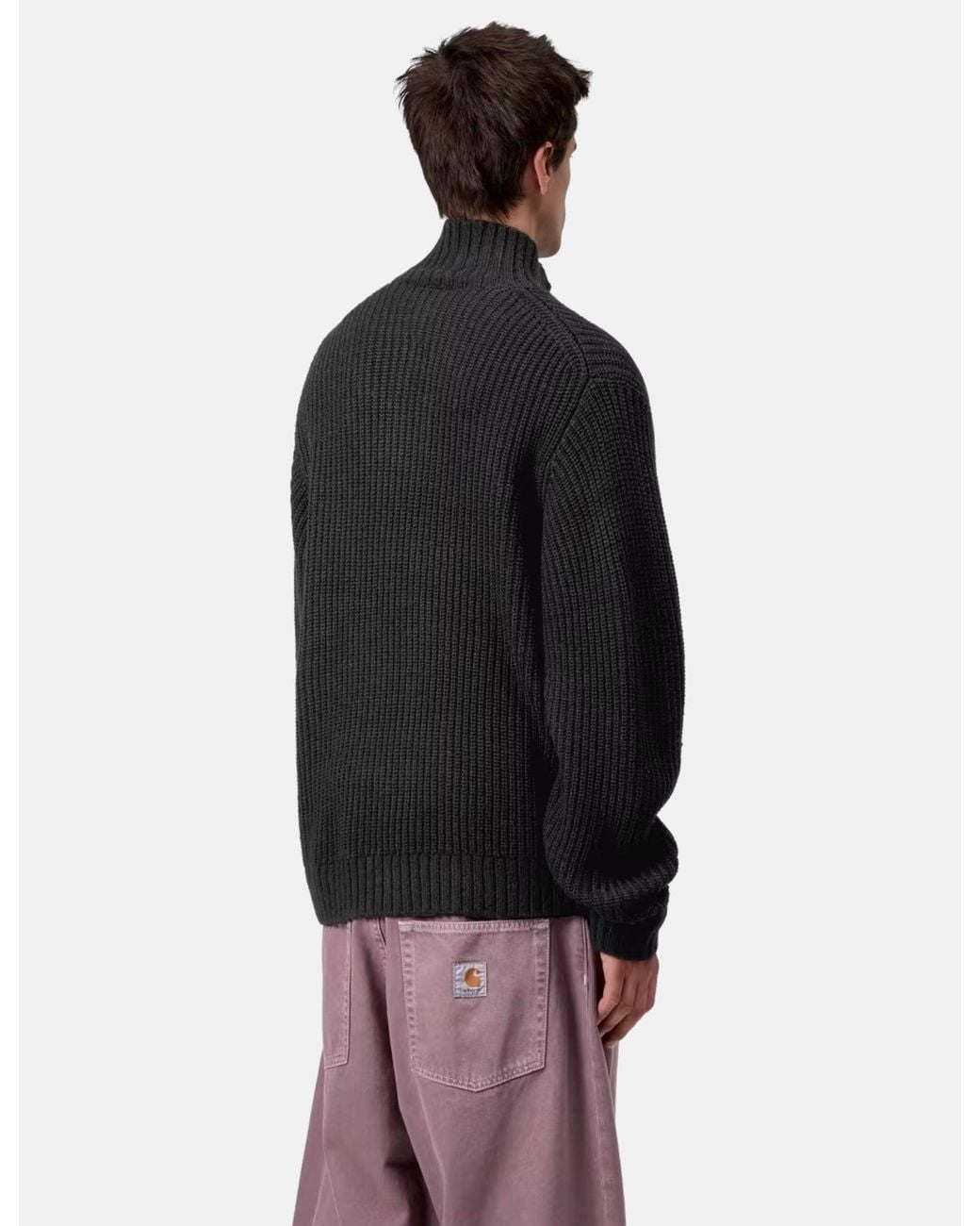 Carhartt Black Detroit Half Zip Sweater for men