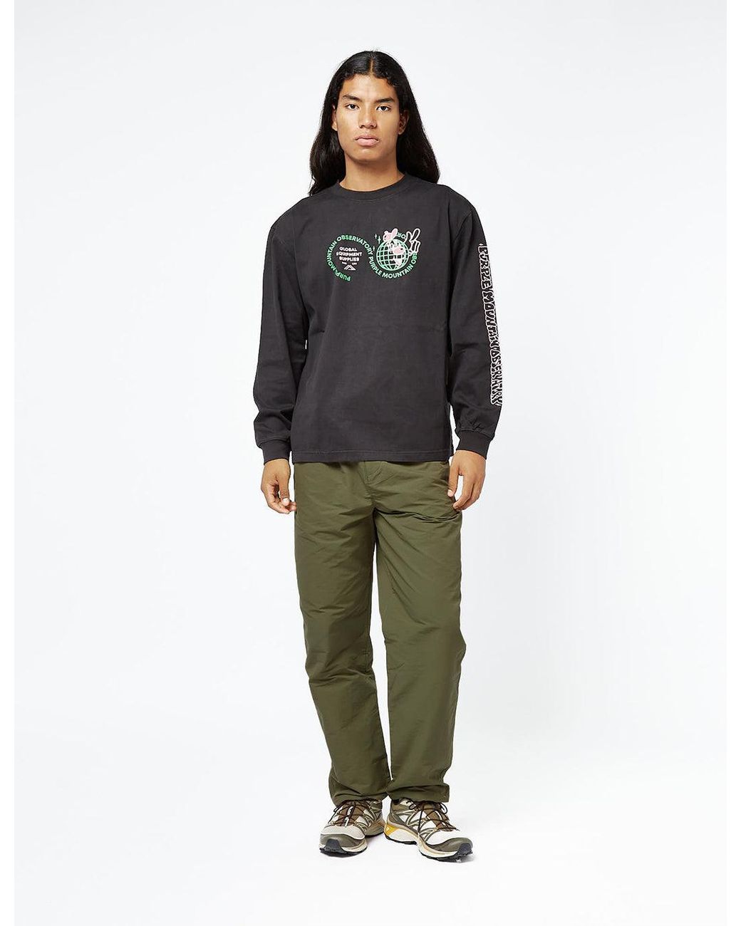 Purple Mountain Observatory Green Loose Alpine Pant for men