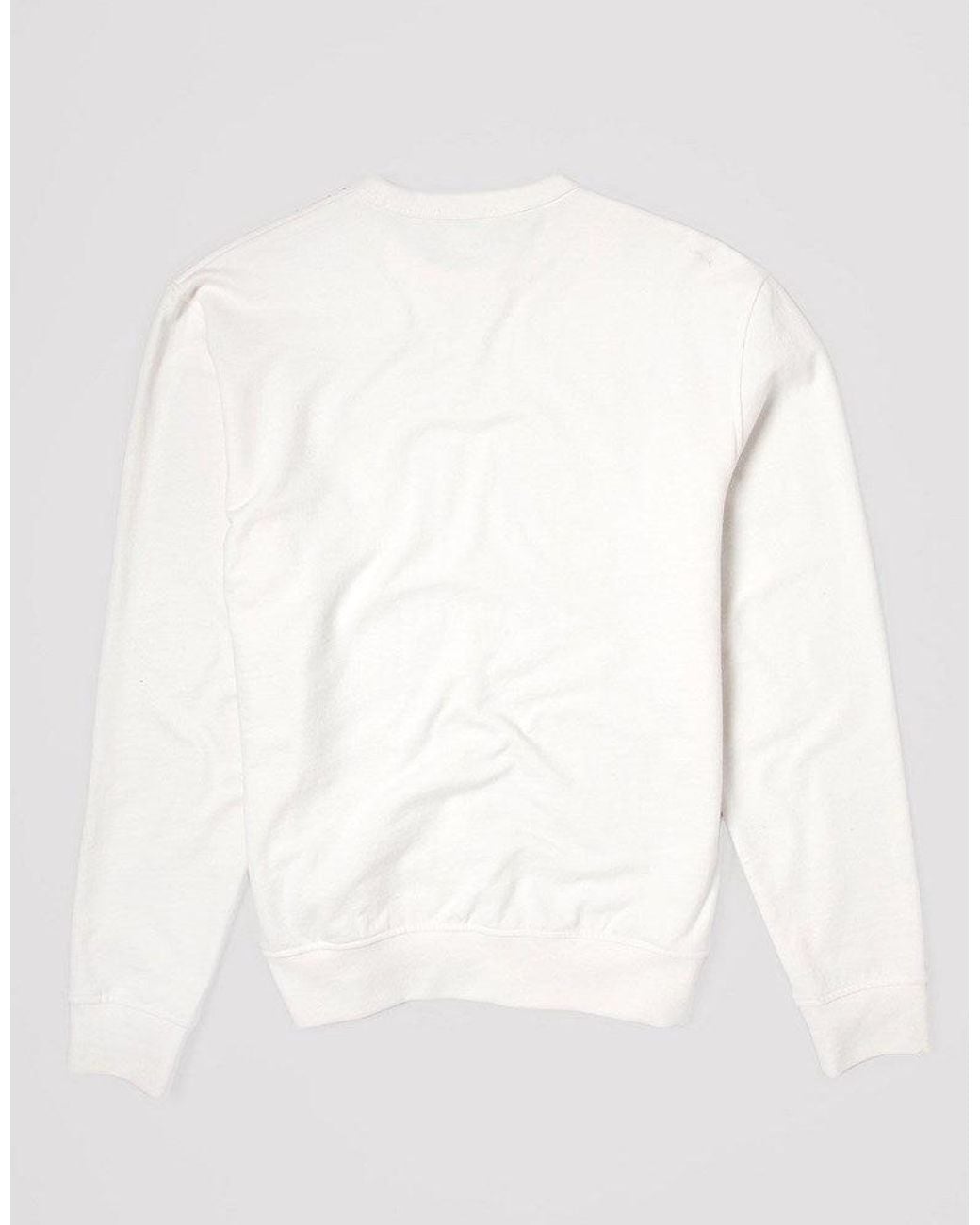 YMC White Chain Panel Sweatshirt for men