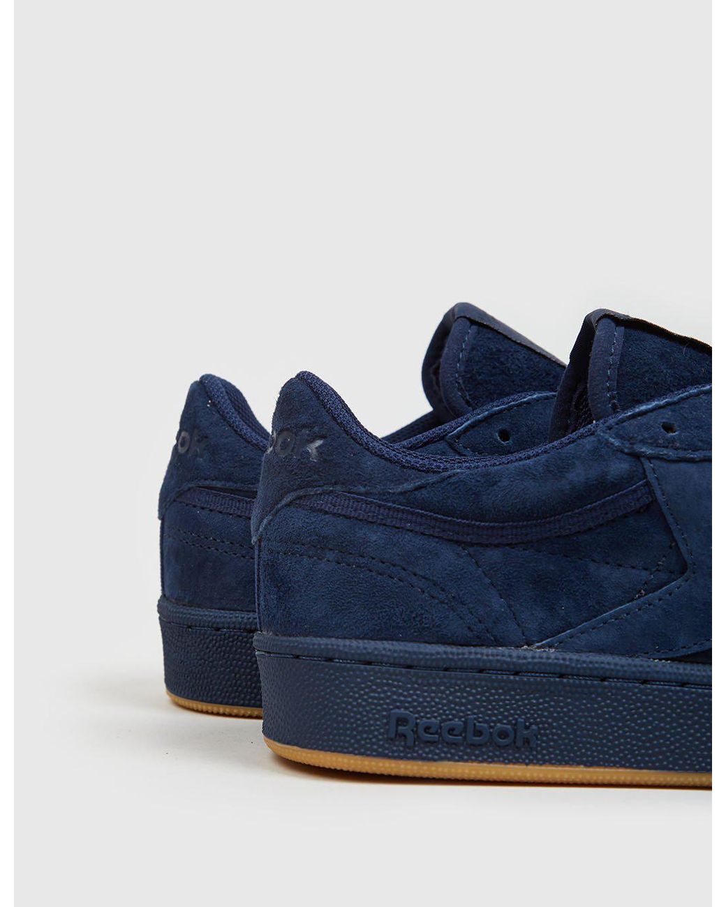 reebok club c 85 blue suede