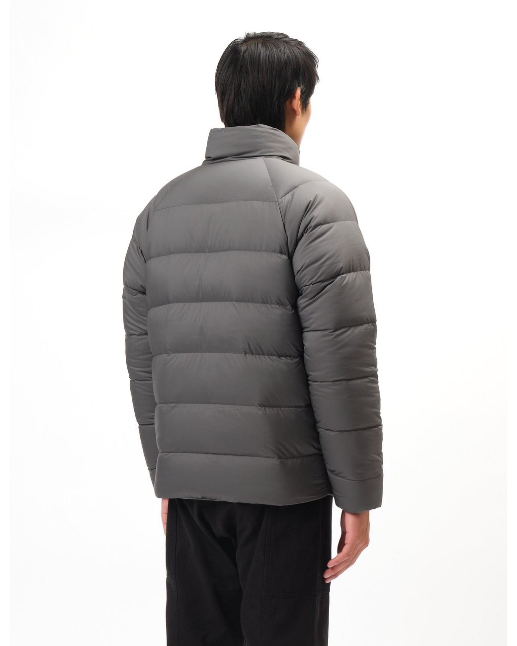 Patagonia Gray Reversible Silent Down Jacket for men