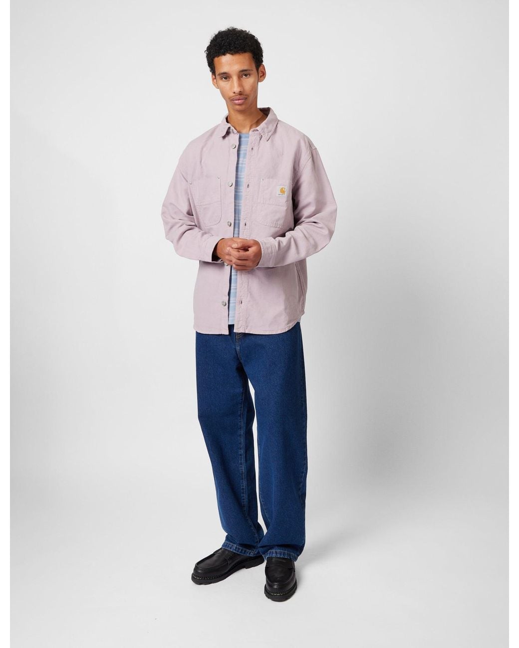 Carhartt Purple Wip Walter Over Shirt for men