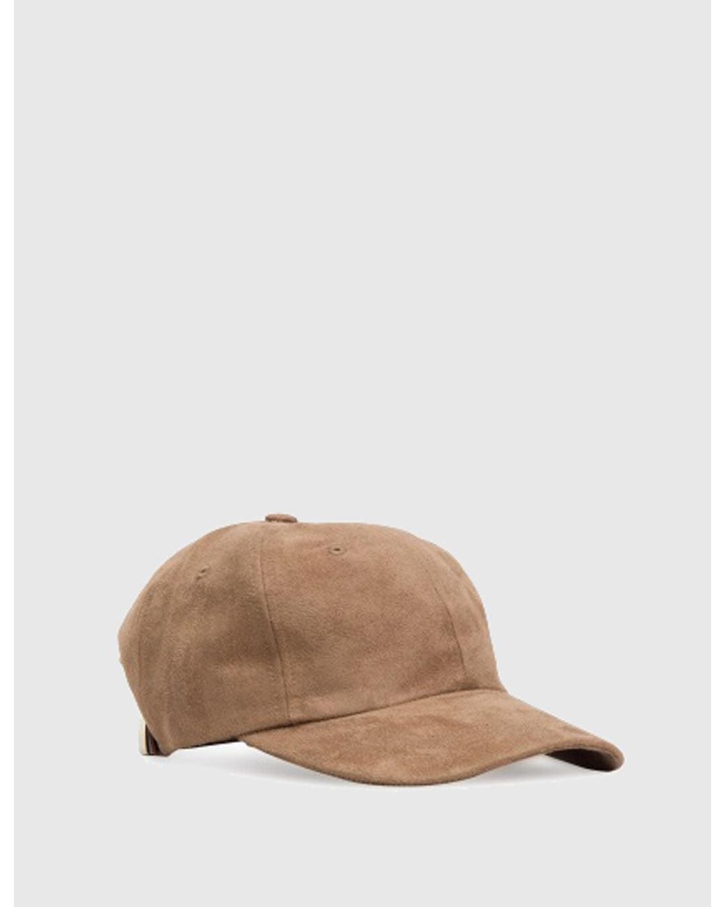 Norse Projects Brown Faux Suede Sports Cap for men