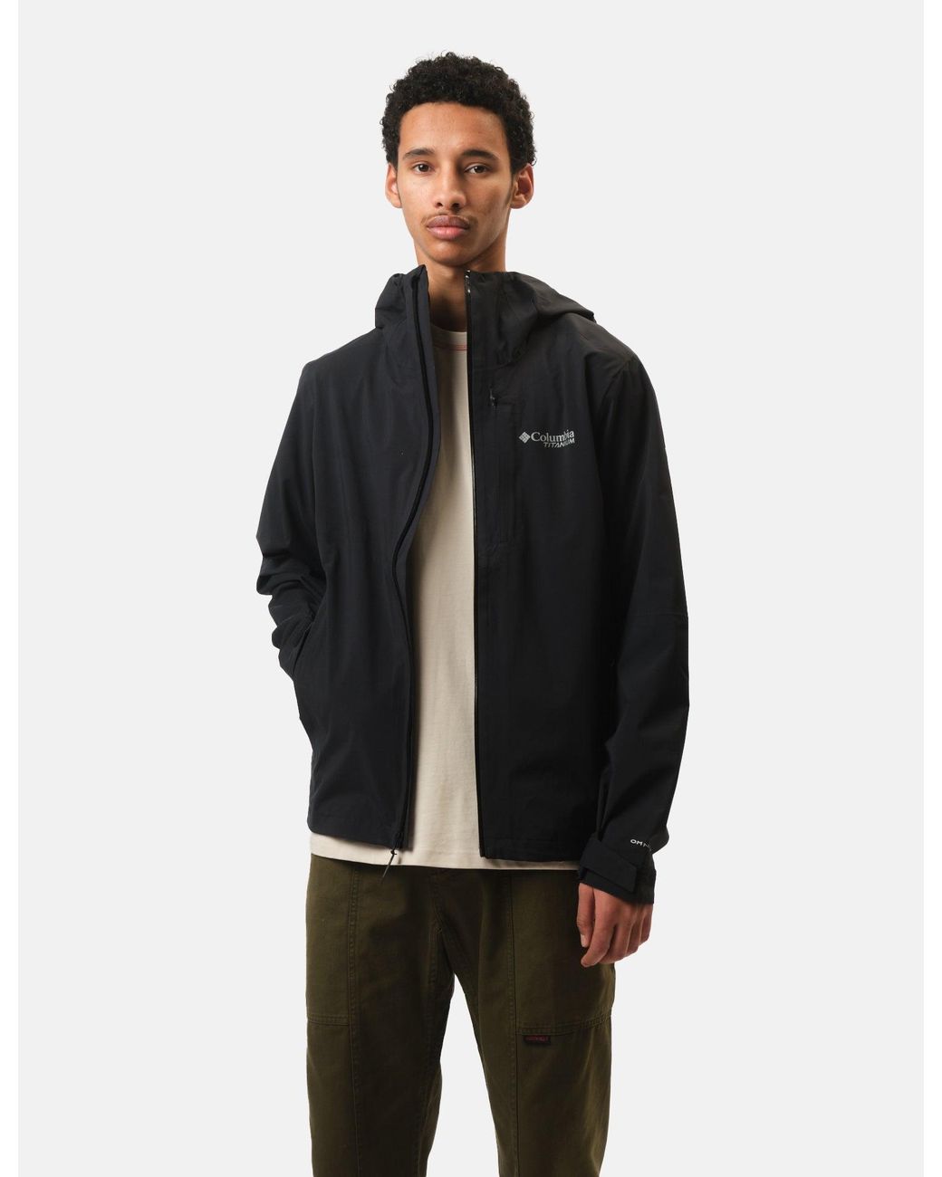 Columbia Black Ampli-Dry Ii Shell Jacket for men