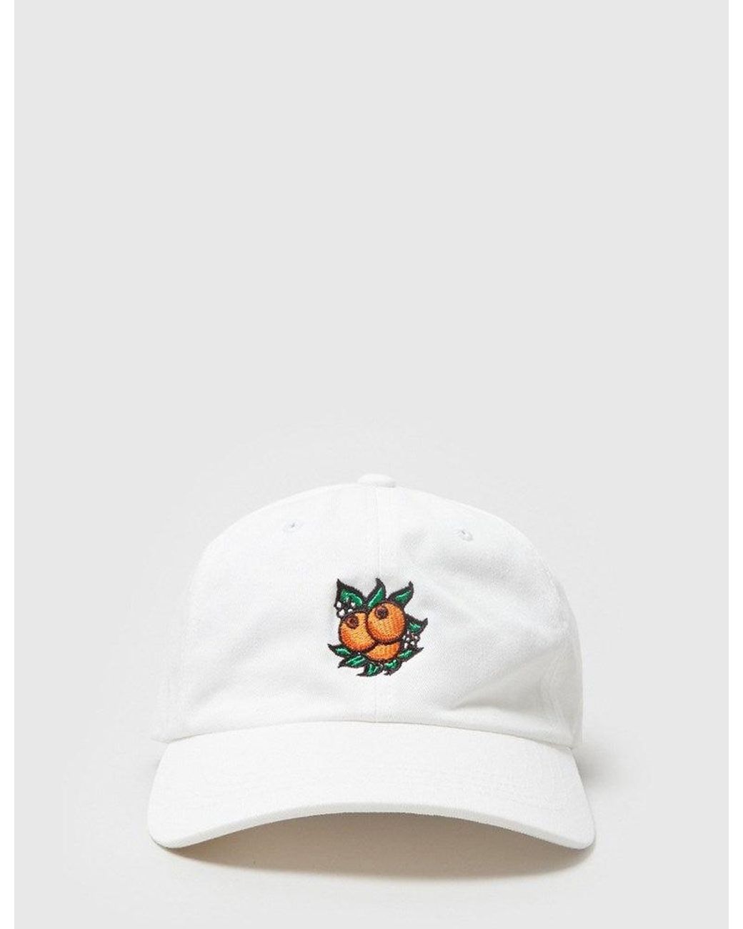Huf White Juice Curved Visor 6 Panel Cap for men