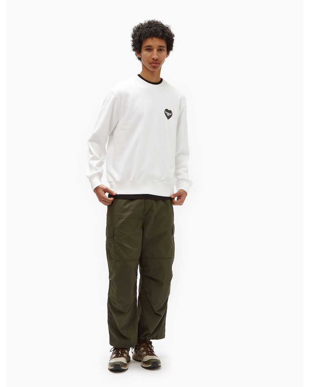 Carhartt White Carhartt-Wip Heart Bandana Sweatshirt (Loose) for men