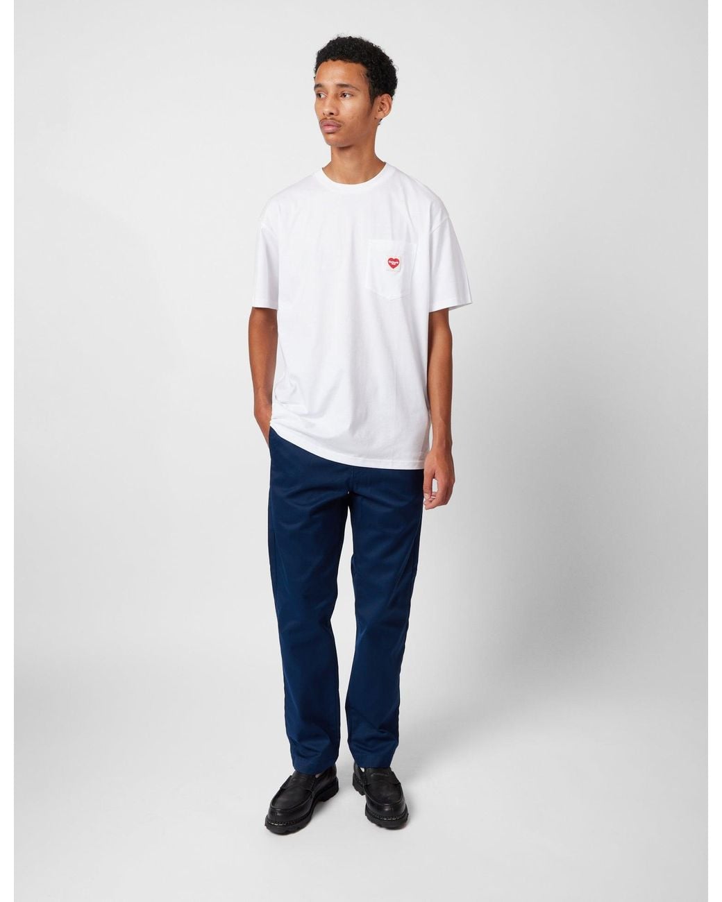 Carhartt White Pocket Heart T-Shirt for men