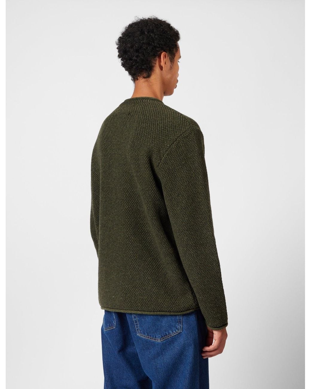 FINISTERRE Green Barents Jumper (Wool Mix) for men