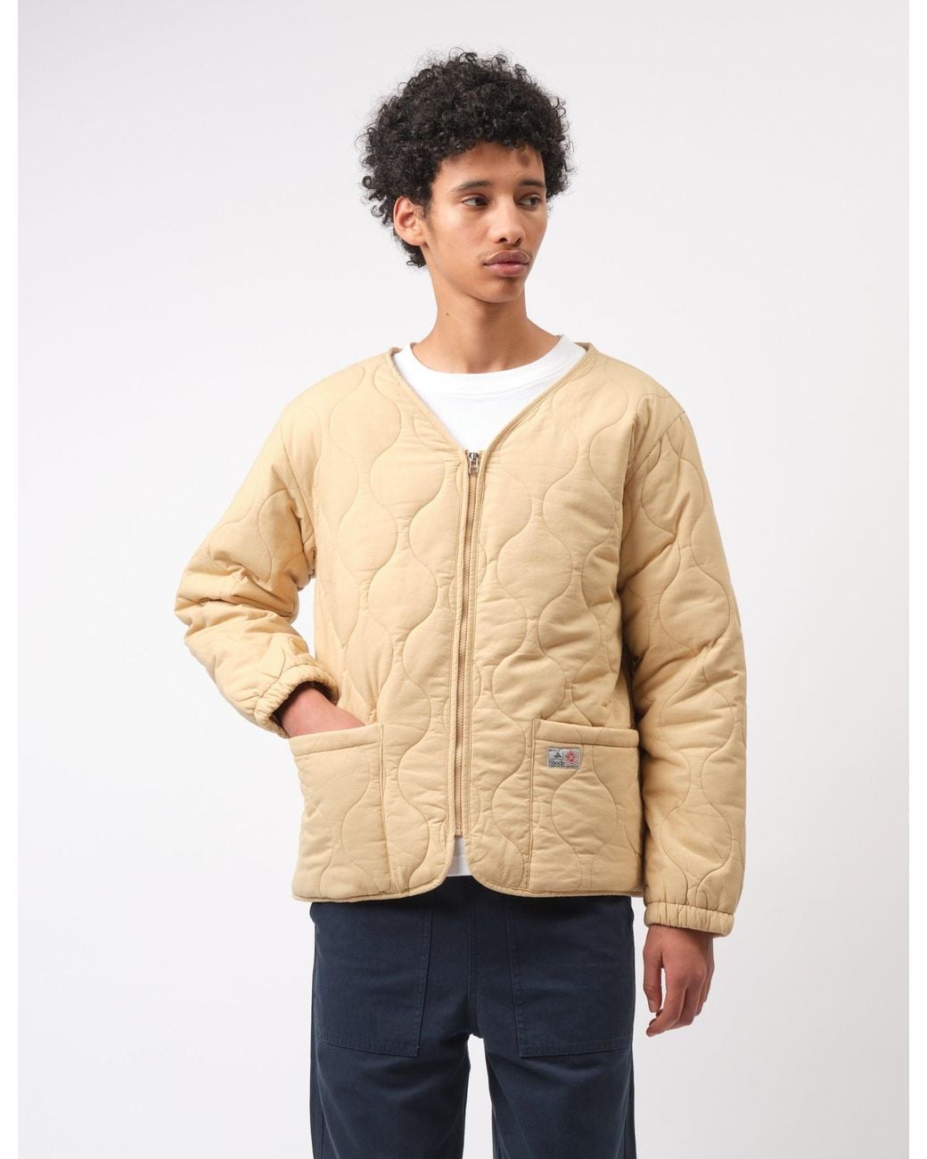 BHODE Blue Quilted Jacket for men