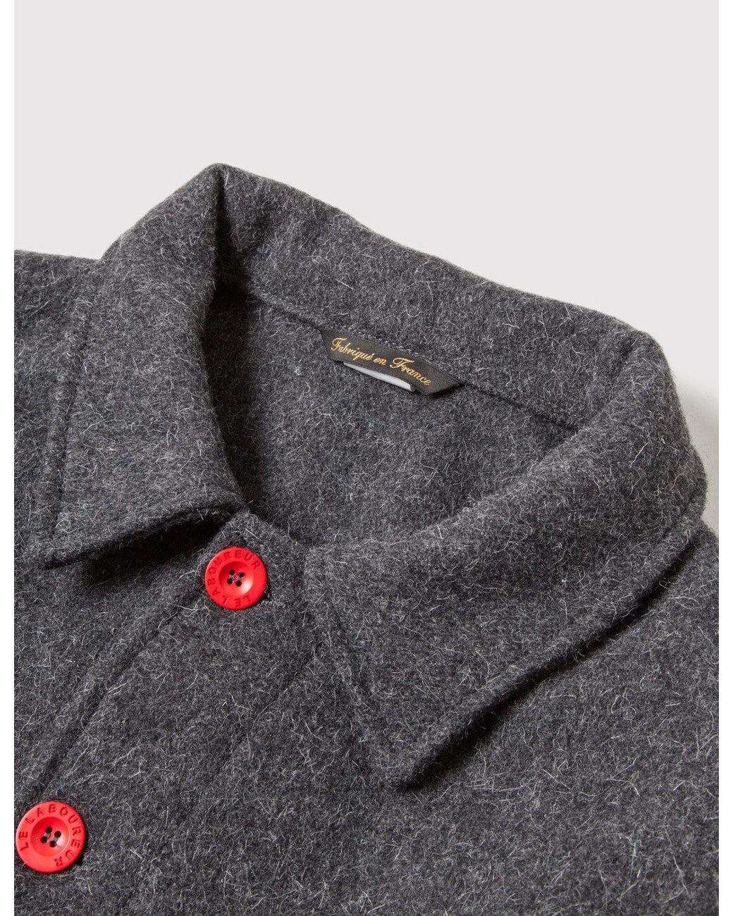 Le Laboureur Gray Wool Work Jacket for men
