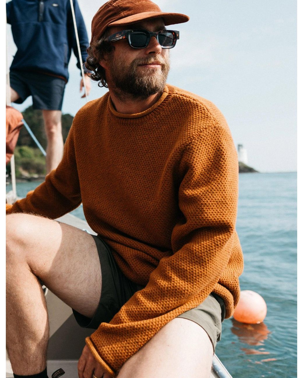 FINISTERRE Blue Barents Jumper (Wool Mix) for men