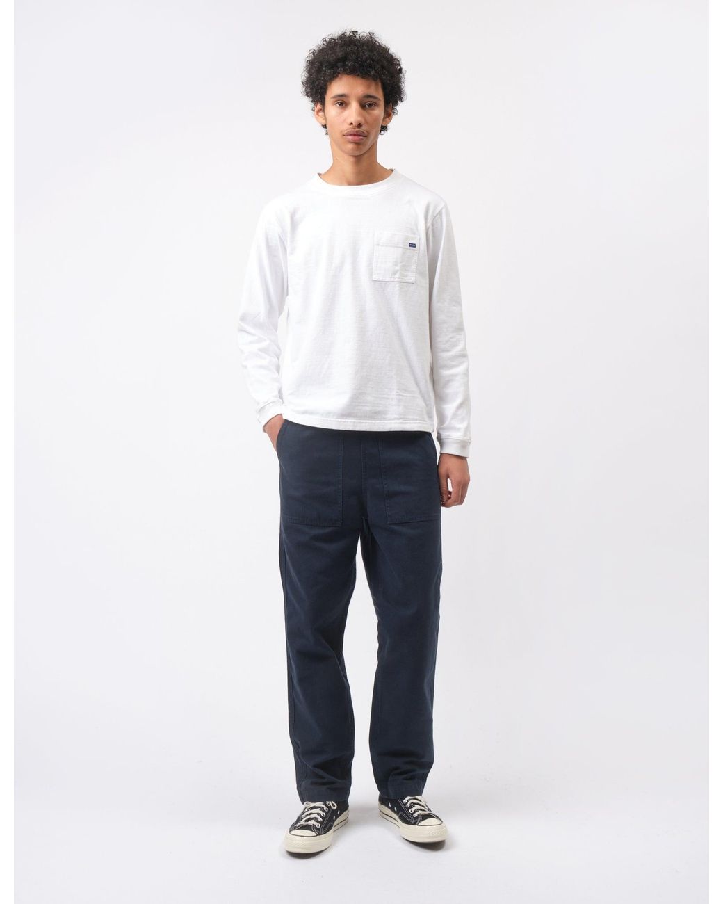 BHODE Blue Fatigue Pant Canvas for men