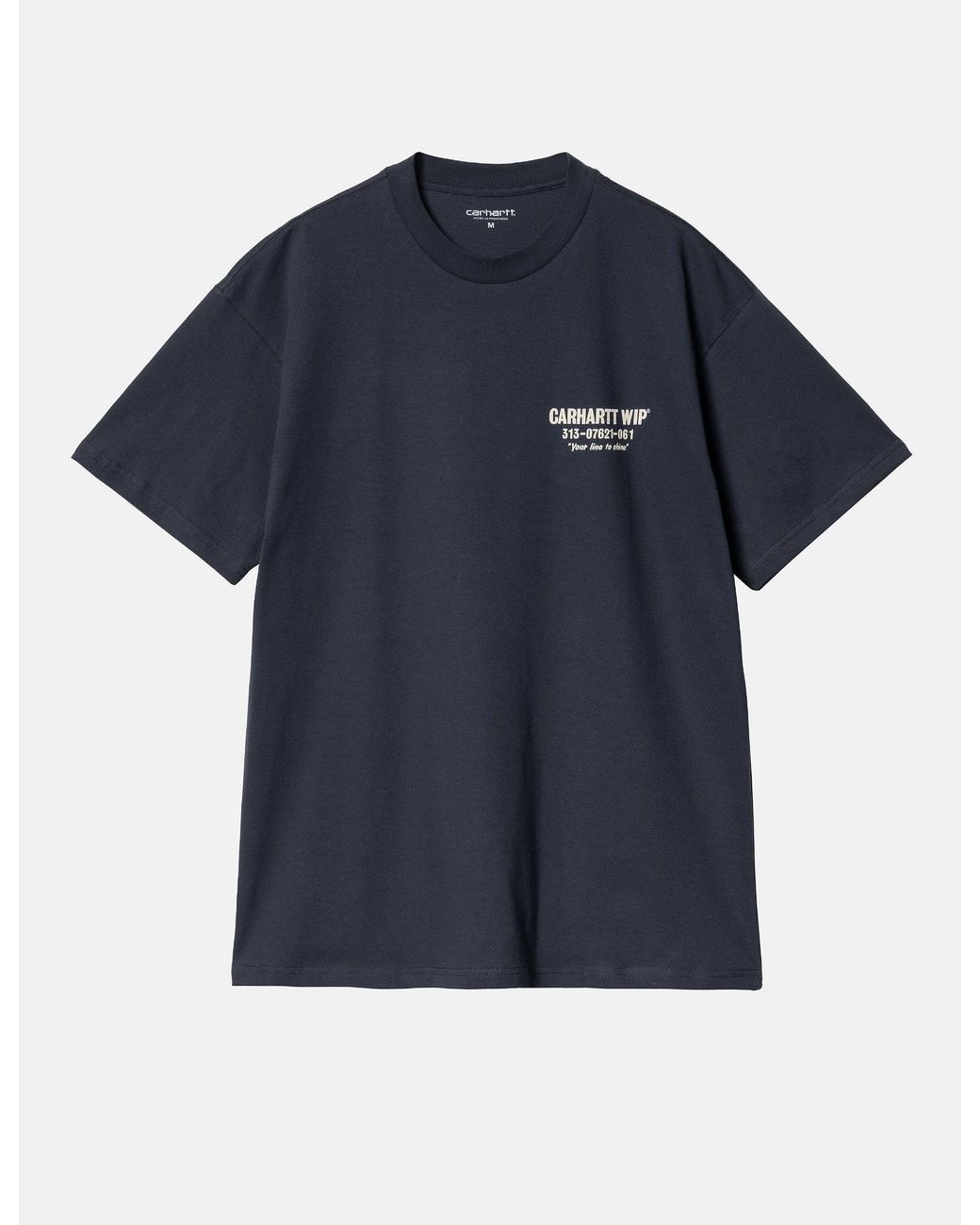 Carhartt Blue Carhartt-Wip Less Troubles T-Shirt (Loose) for men