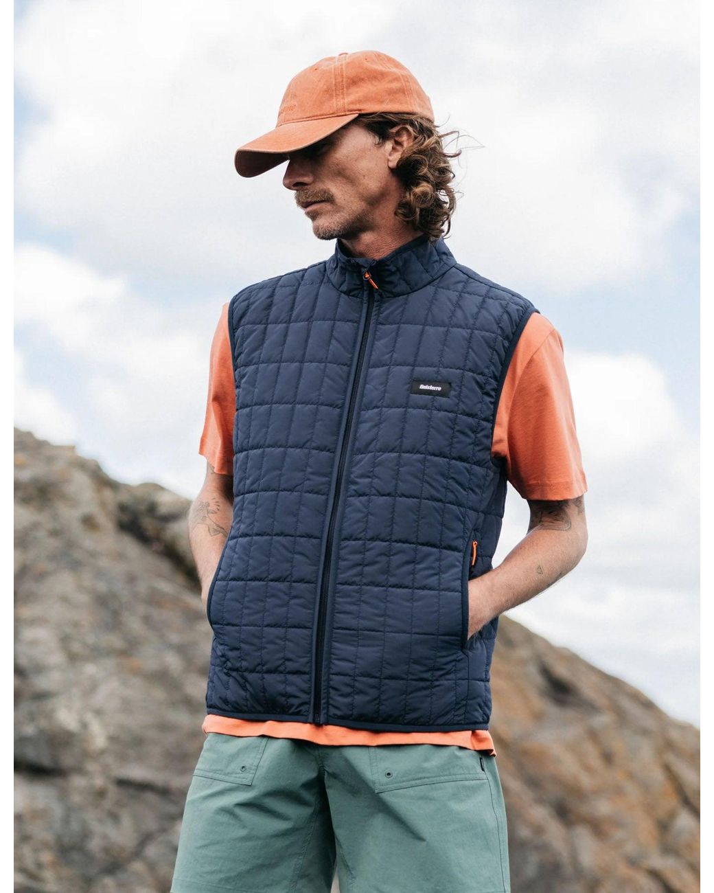 FINISTERRE Blue Firecrest Gilet for men