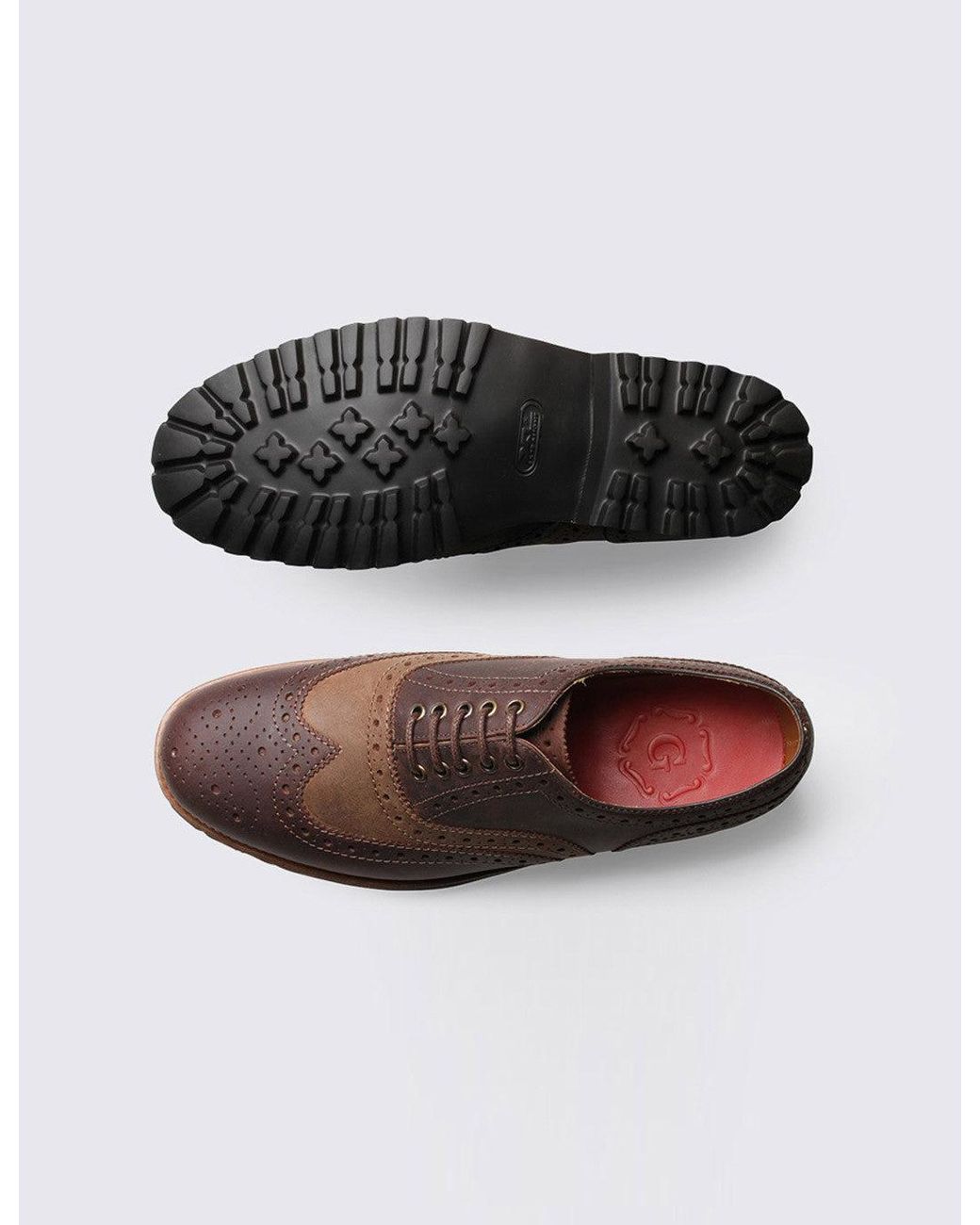 GRENSON Brown Stanley Commando Brogue for men