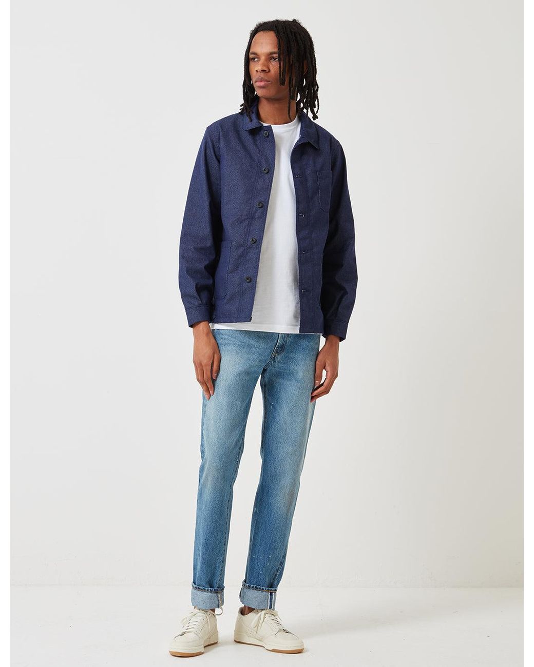 Le Laboureur Blue Denim Work Jacket for men