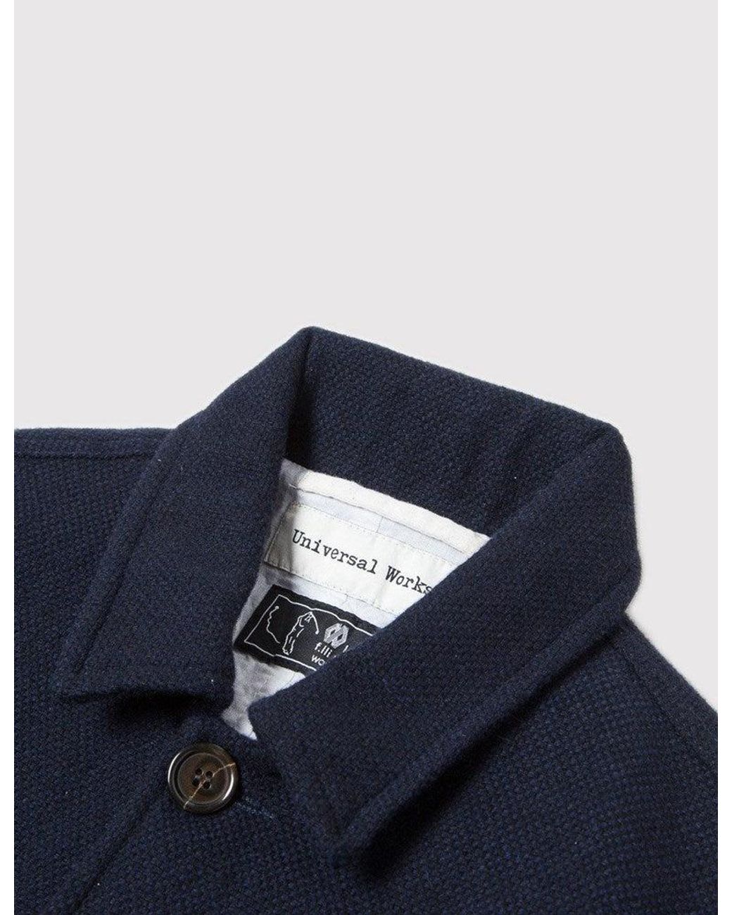 Universal Works Blue Bakers Jacket for men