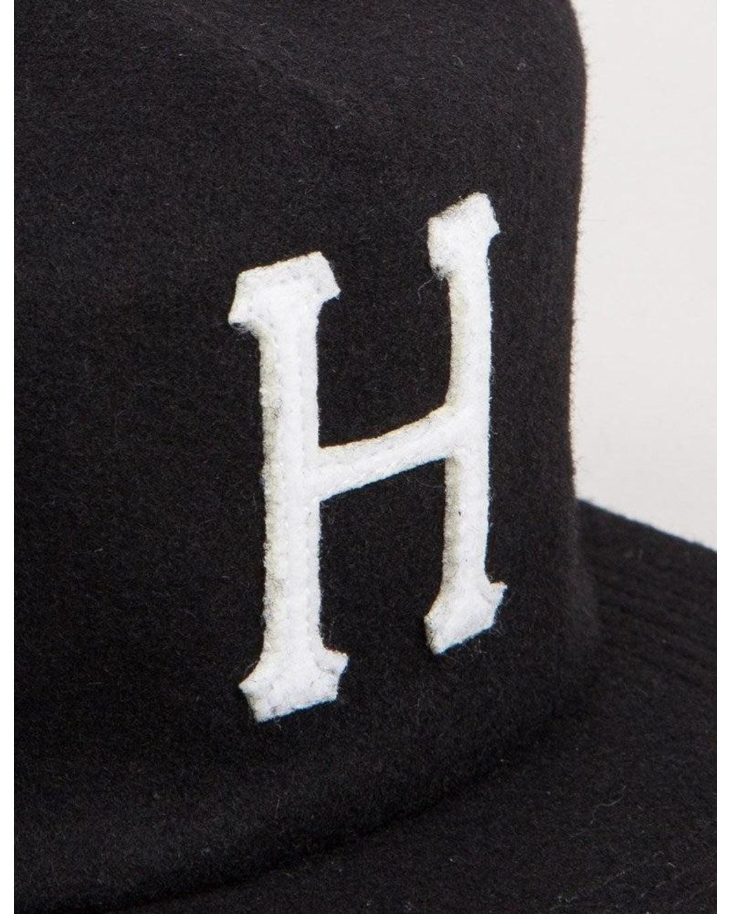 Huf Black Classic H Wool Snapback Cap for men