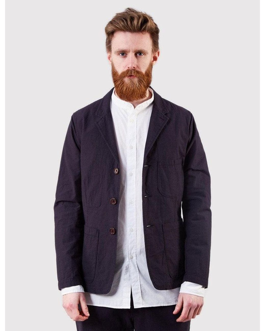 Universal Works Blue Suit Jacket for men