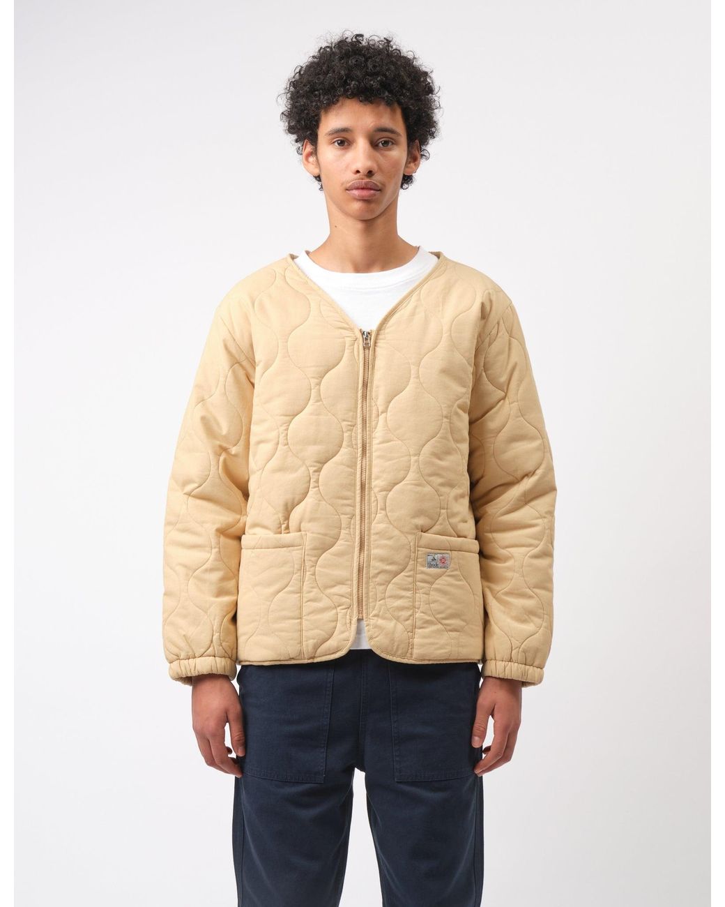BHODE Blue Quilted Jacket for men