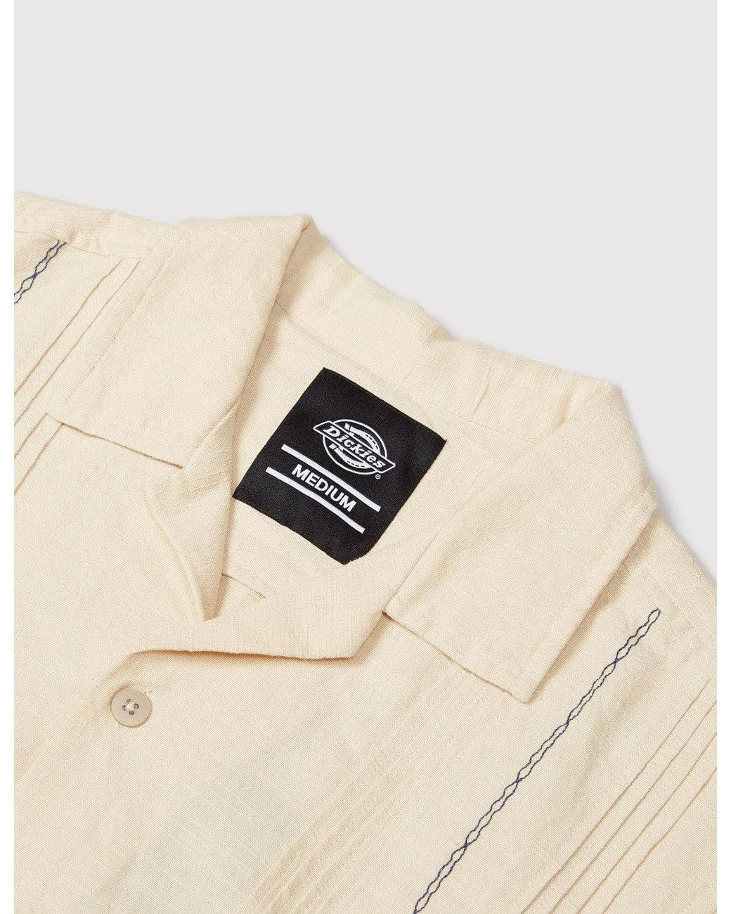 Dickies Natural Calpella Short Sleeve Shirt for men