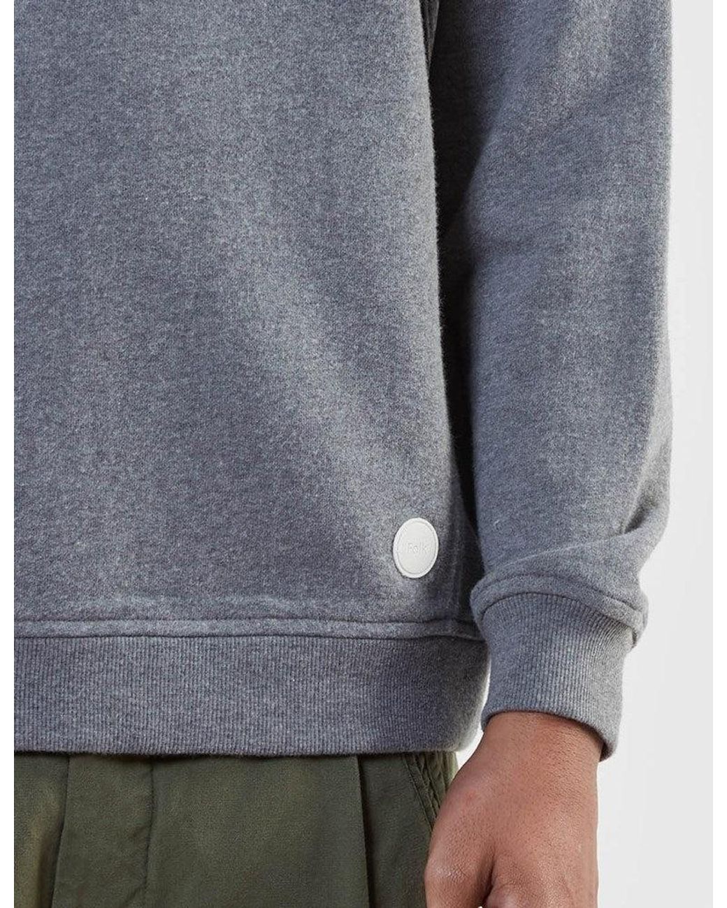 Folk Blue Folk Panel Sweat for men