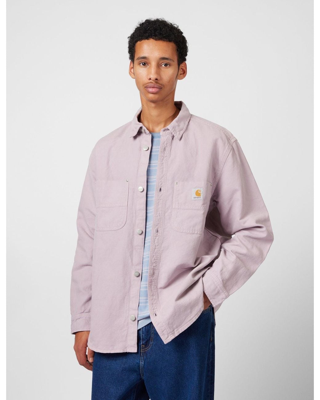 Carhartt Purple Wip Walter Over Shirt for men