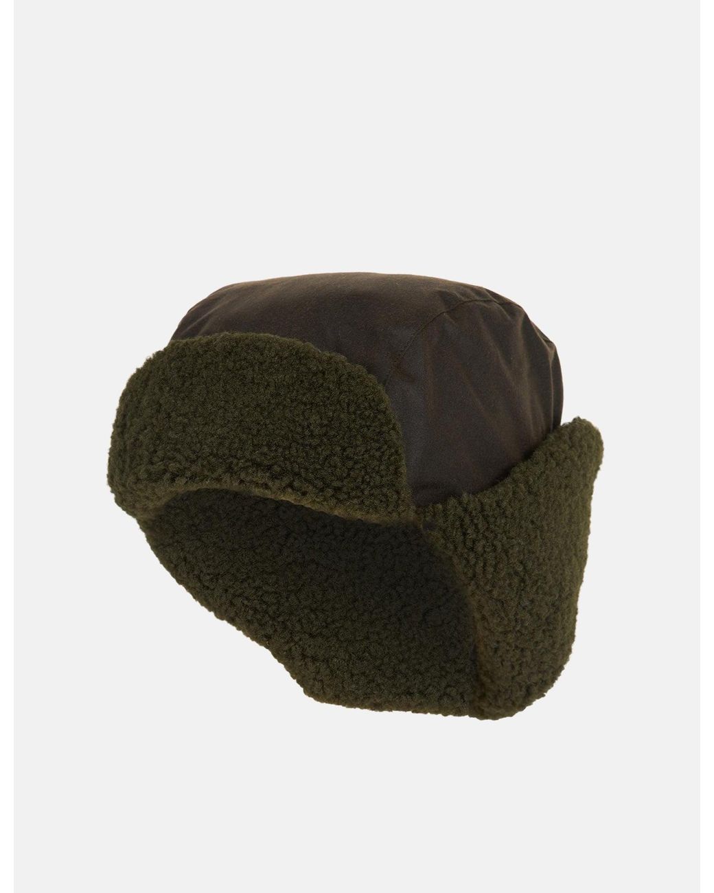 Barbour Black Morar Wax Trapper Hat for men