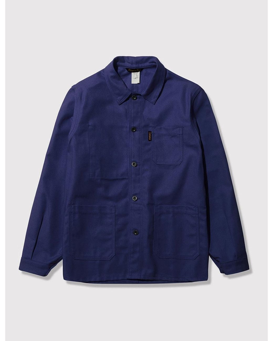 Le Laboureur Blue Cotton Work Jacket for men