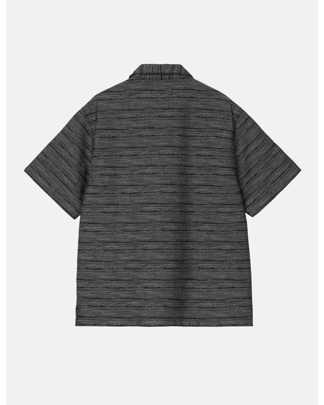 Carhartt Gray Wip Short Sleeve Gellar Stripe Shirt for men