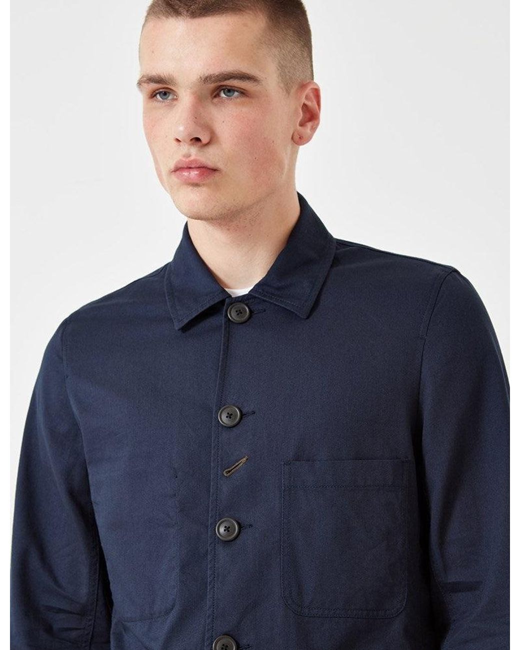 Universal Works Blue Bakers Jacket for men