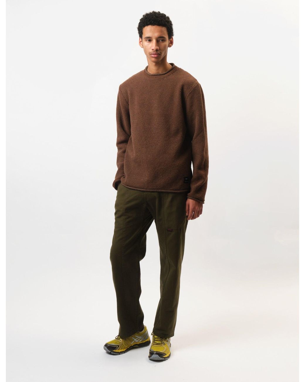 FINISTERRE Brown Barents Jumper (Wool Mix) for men