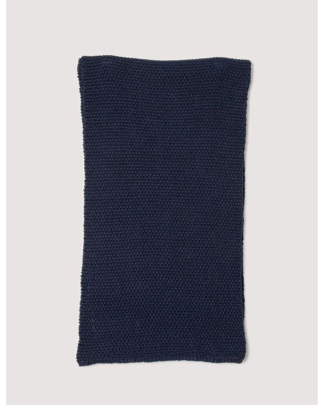 Universal Works Blue Merino Wool Scarf for men