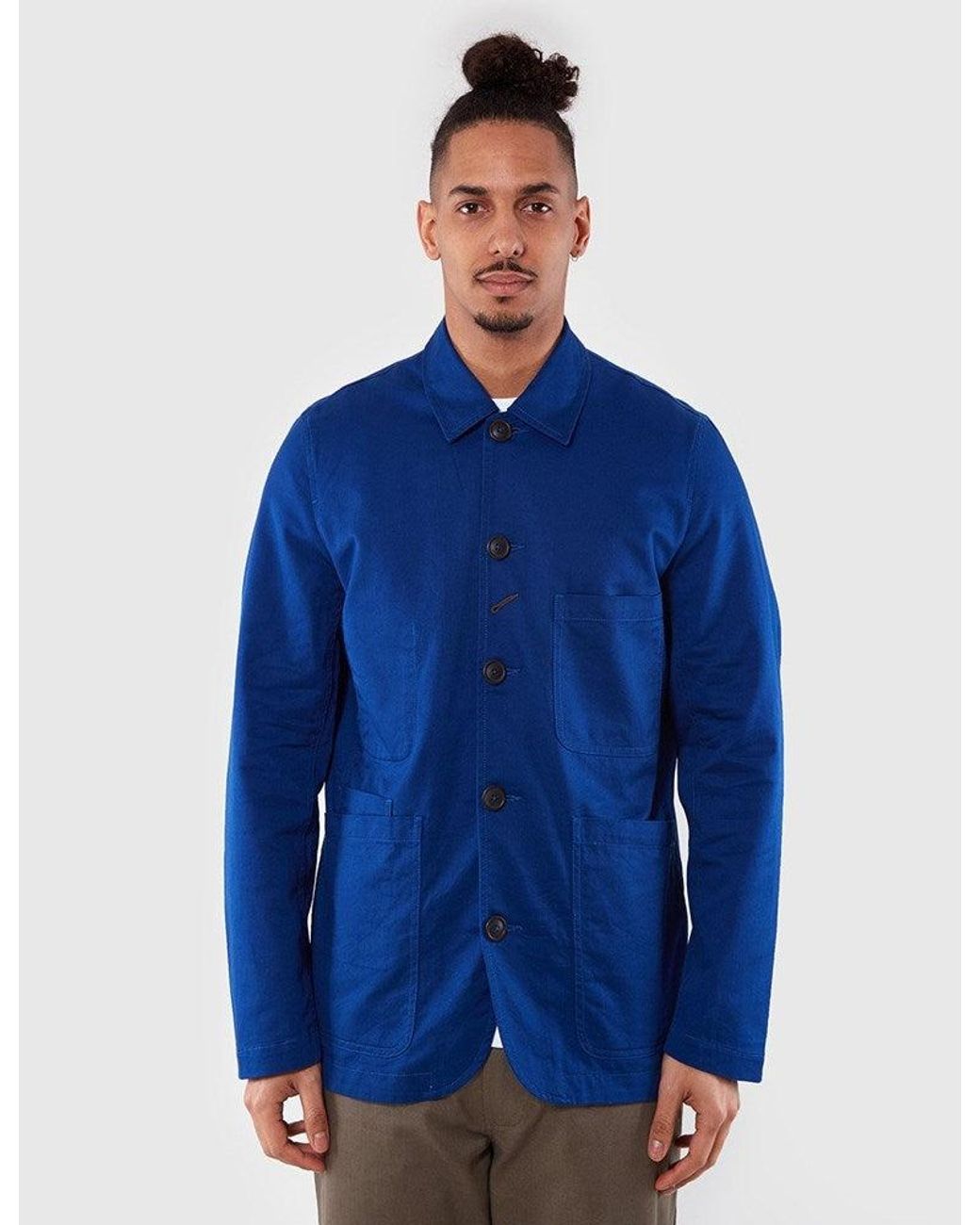 Universal Works Blue Bakers Jacket for men