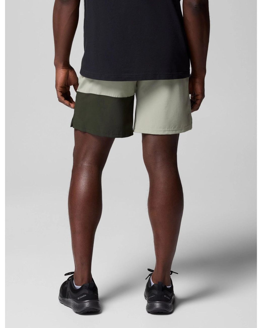 Columbia Black Hike Colour Block Shorts for men