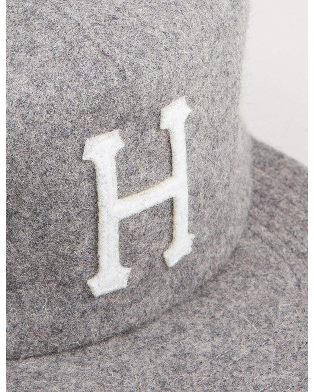 Huf Gray Classic H Wool Snapback Cap for men