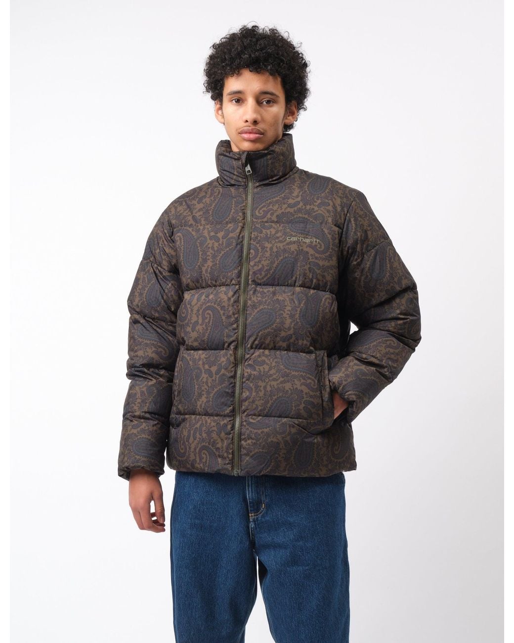 Carhartt Gray Carhartt-Wip Springfield Jacket (Paisley Print) for men