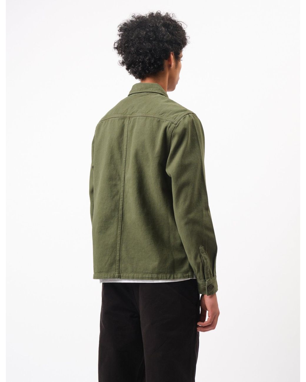 BHODE Green Map Pocket Overshirt Twill for men