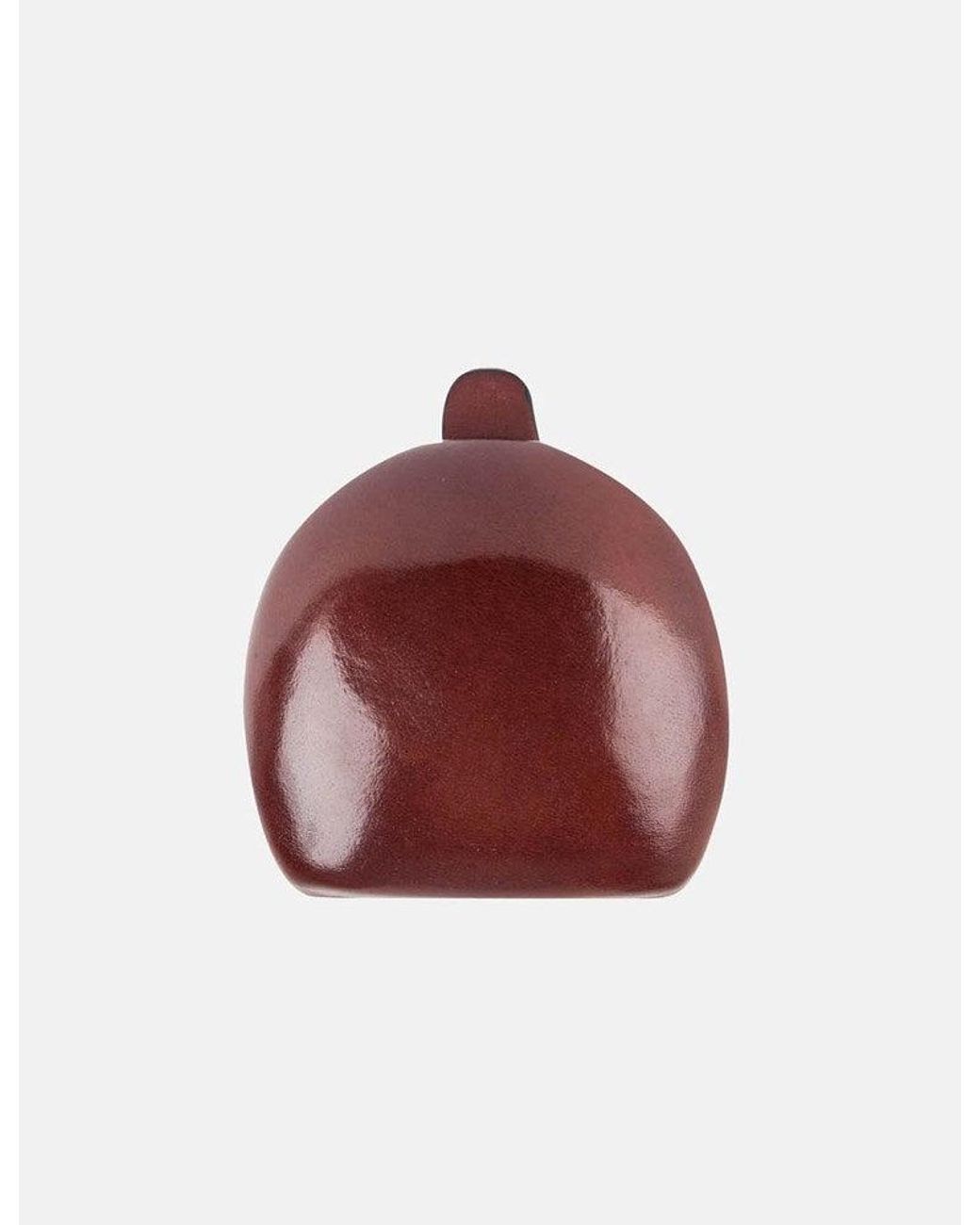 Il Bussetto Red Dome Coin Case (Leather) for men