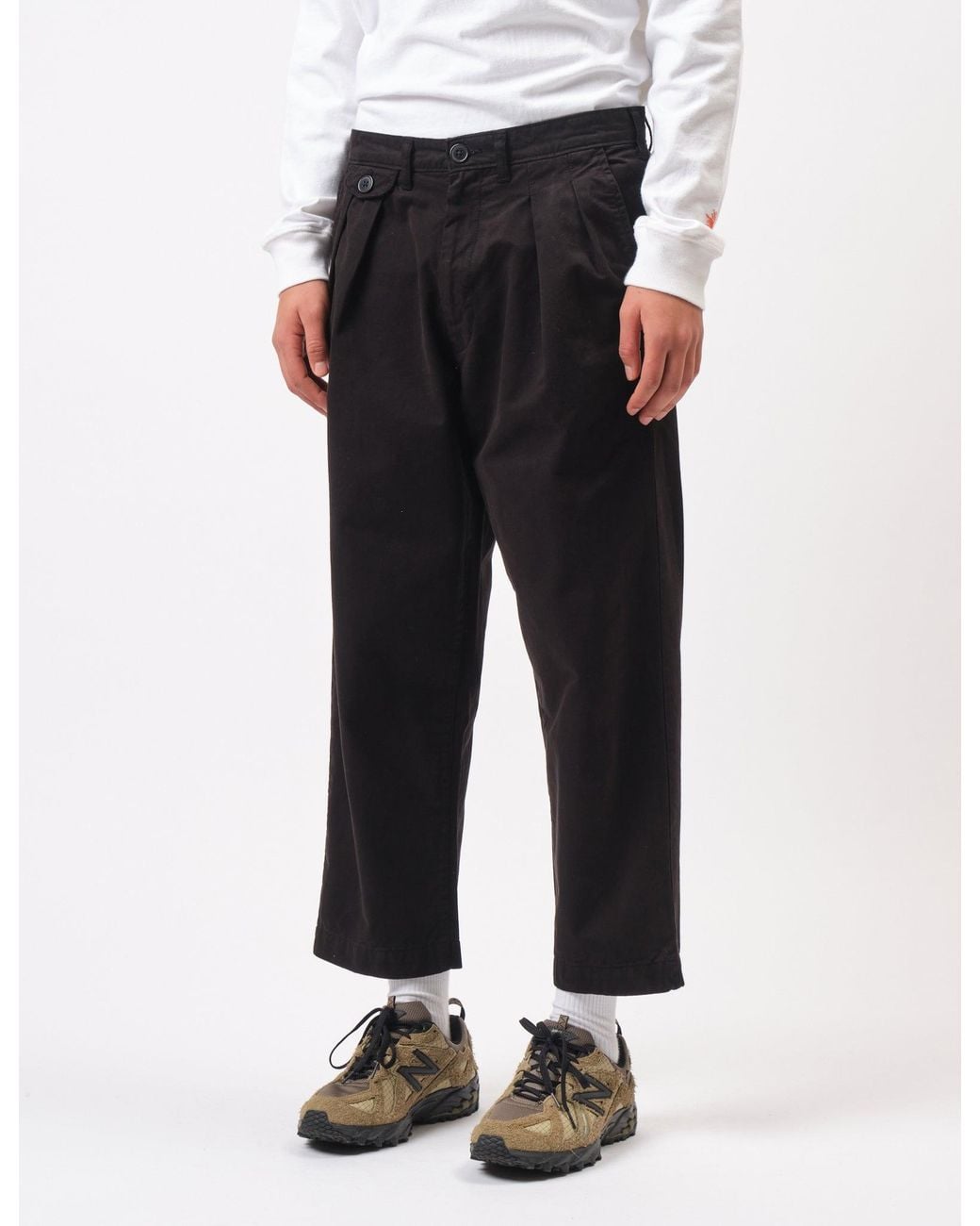 BHODE Black Two Pleat Pant for men