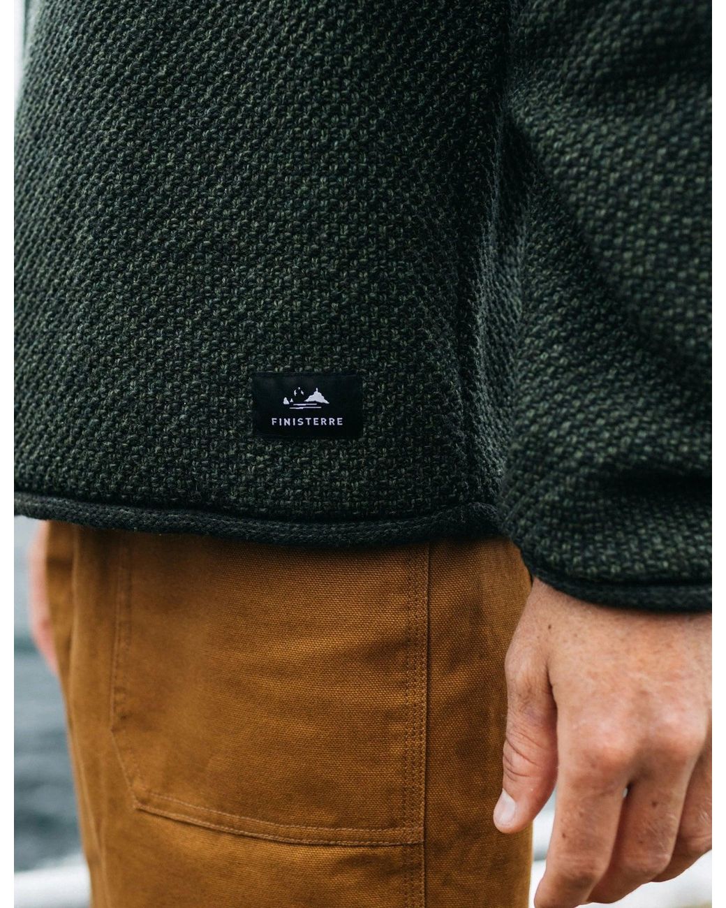 FINISTERRE Green Barents Jumper (Wool Mix) for men