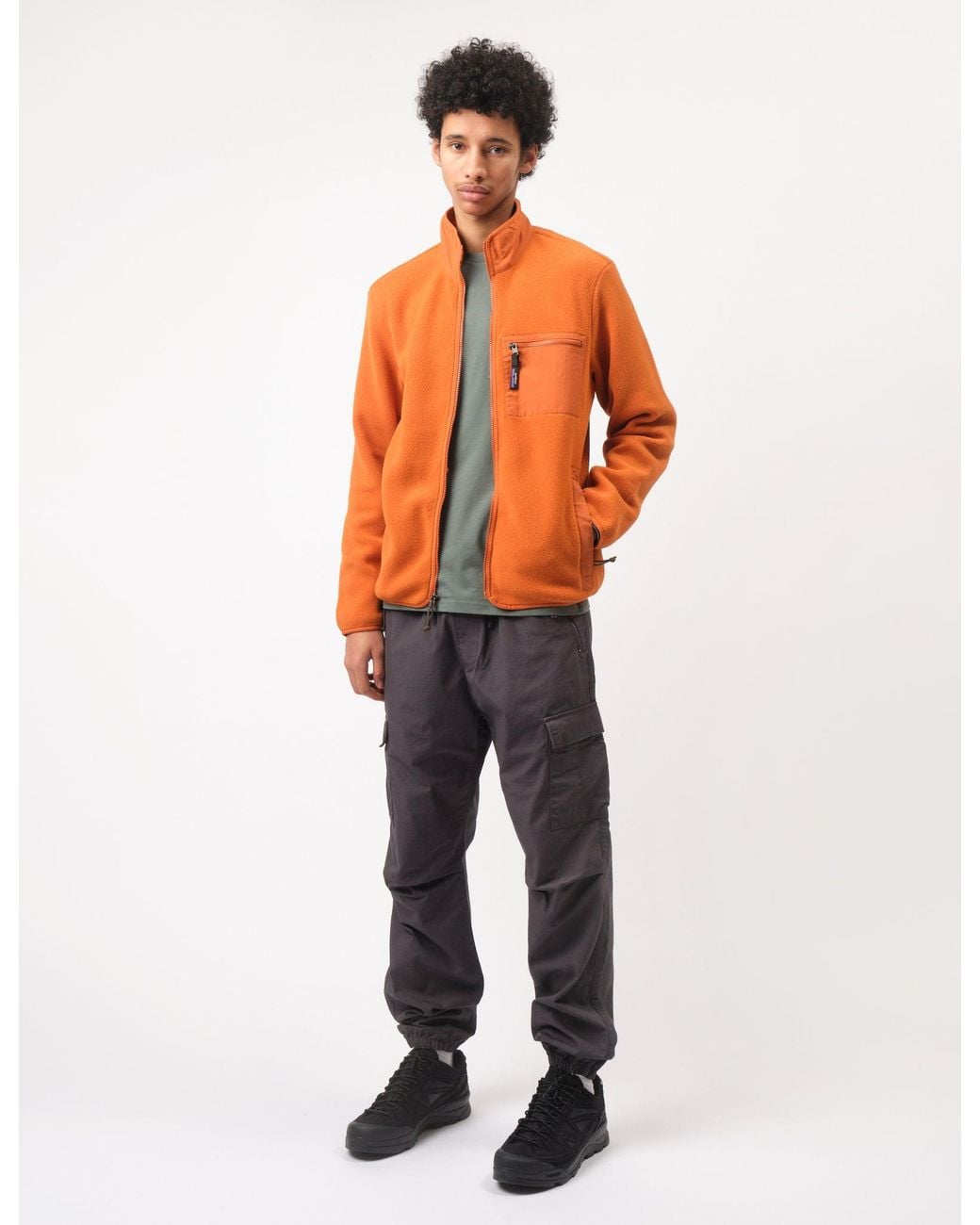 Patagonia Orange Synch Fleece Jacket for men