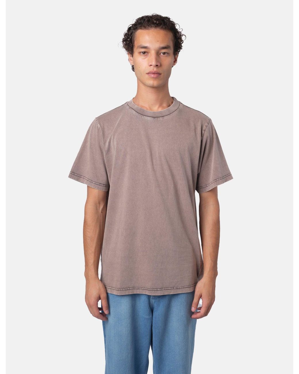 BHODE Gray Tamil Eye Pigment Dyed T-Shirt for men