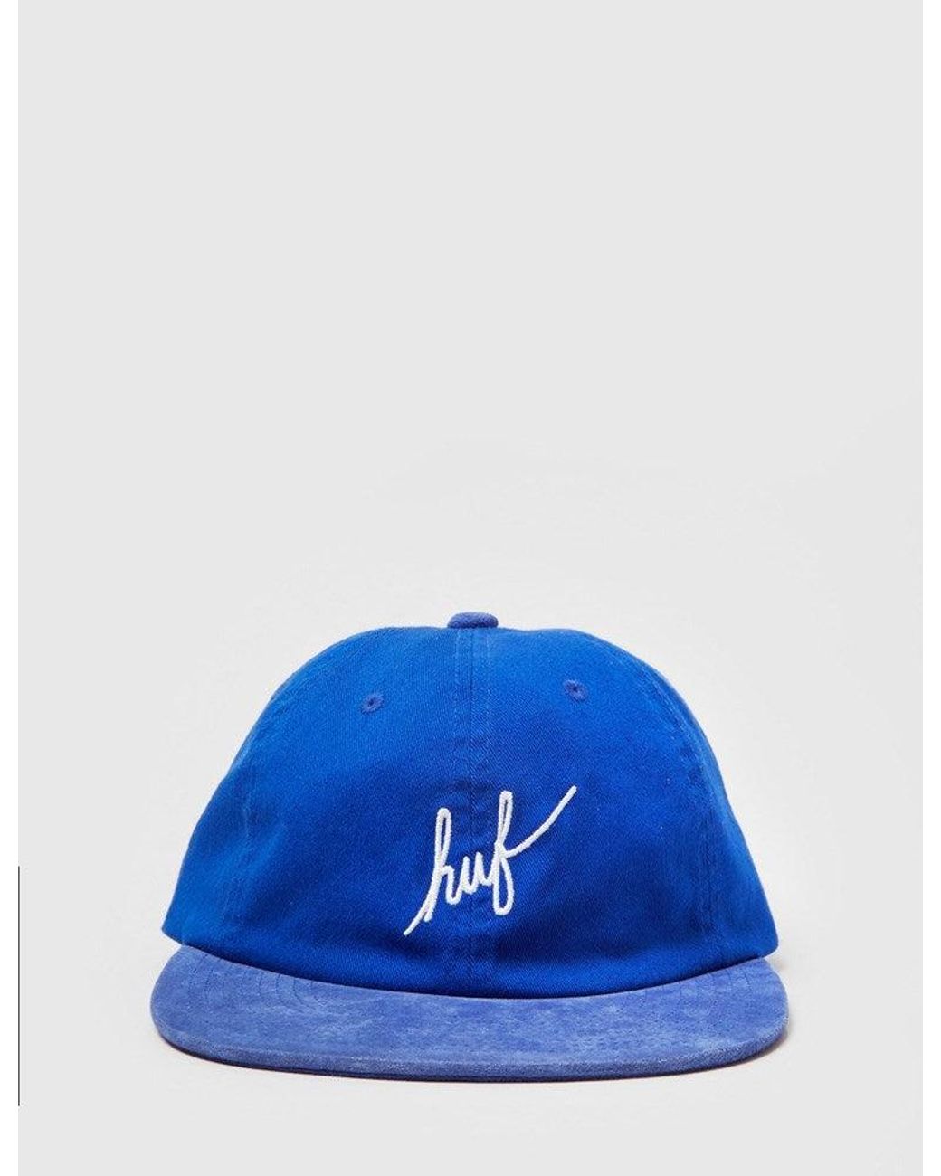 Huf Blue Script 6 Panel Cap for men