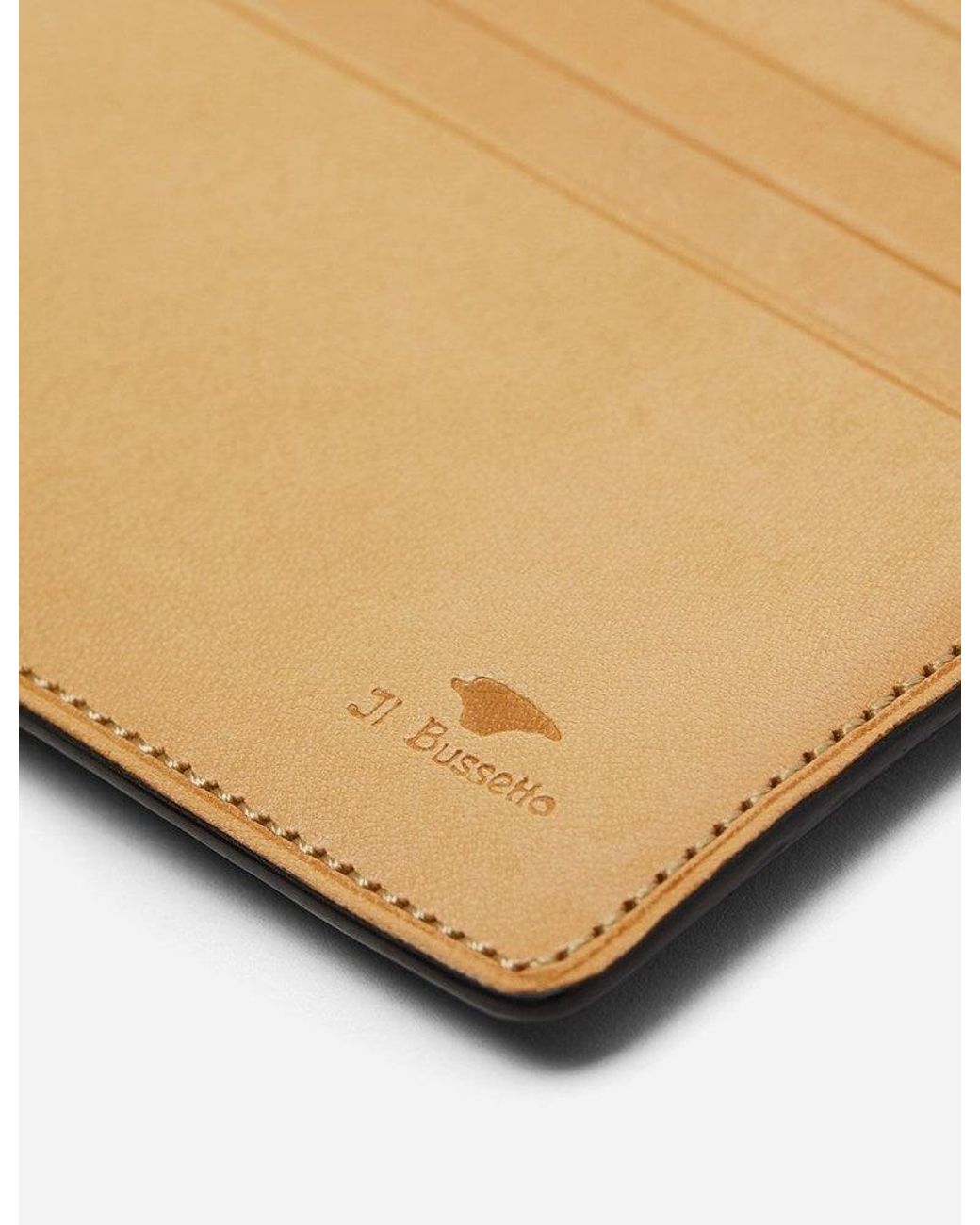 Il Bussetto Black Bi-Fold Wallet (Leather) for men