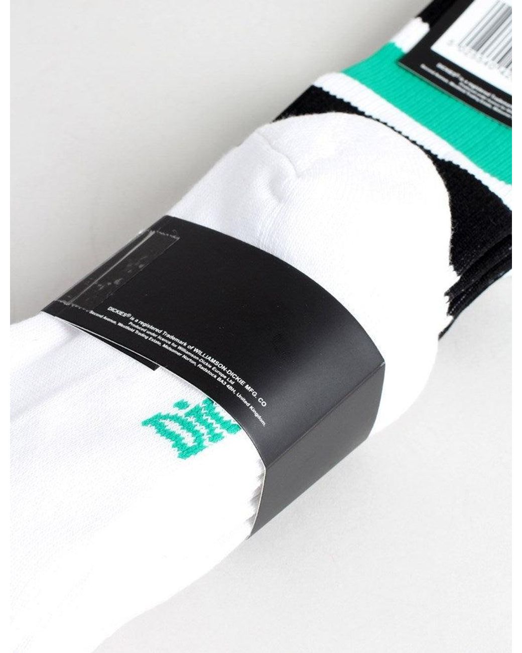 Dickies White Atlantic City Socks 3-Pack for men
